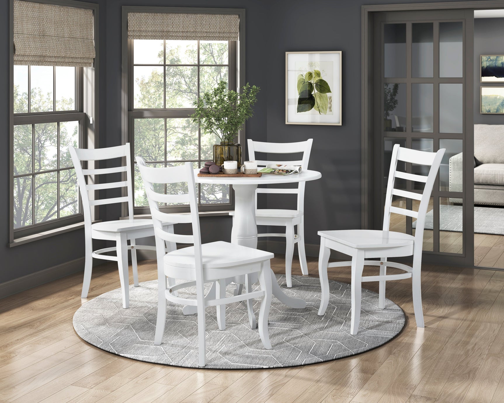 Bonnie White Dining Table - Ornate Home