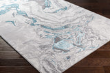 Bonville Blue Marble Rug - Ornate Home