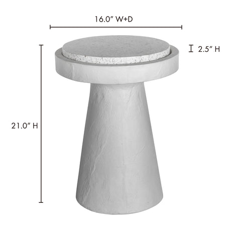 Book White Accent Table - Ornate Home