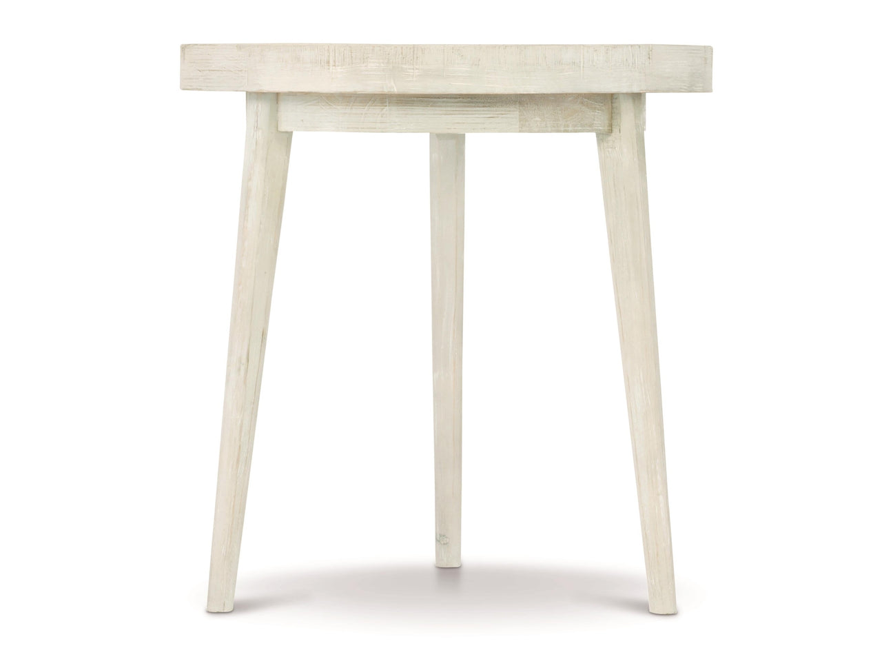 Booker Brushed White Side Table - Ornate Home