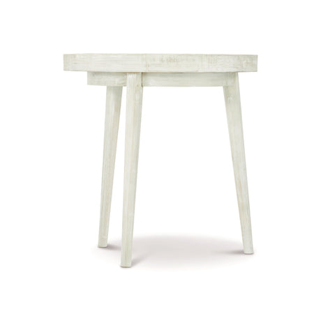 Booker Brushed White Side Table - Ornate Home