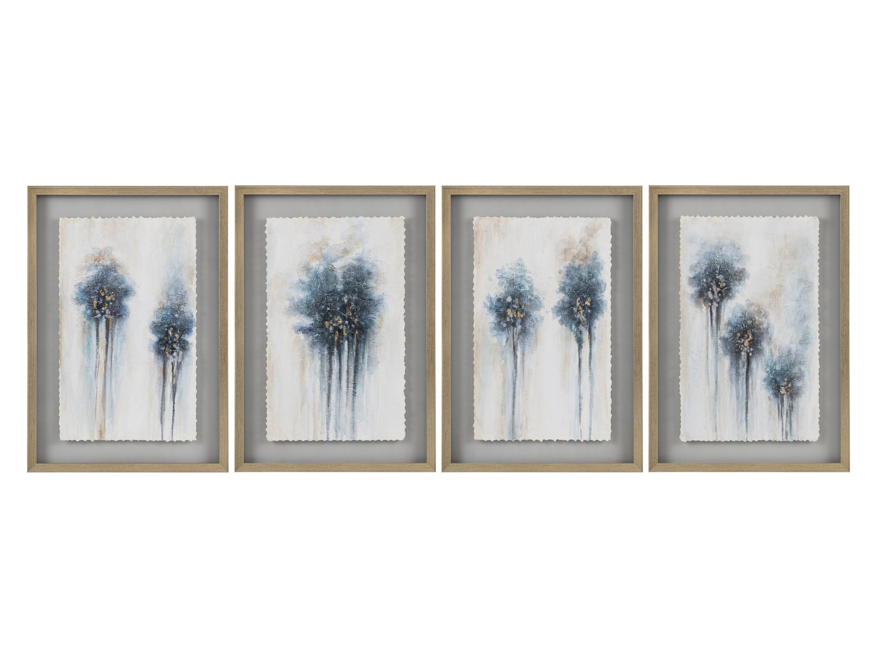 Boom Boom Blue/Gold Wall Art