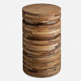 Boone Brown/Woodtone Drink Table - Ornate Home