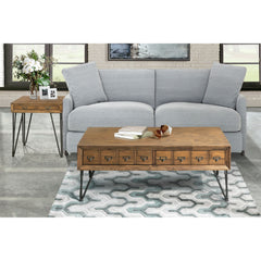 Boone Light Walnut 2-Piece Occasional Table Set - Ornate Home