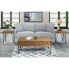 Boone Light Walnut 3-Piece Occasional Table Set - Ornate Home