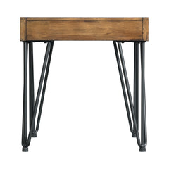 Boone Light Walnut Occasional End Table with Tray - Ornate Home