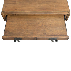 Boone Light Walnut Occasional End Table with Tray - Ornate Home