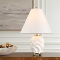 Bora White Accent Lamp - Ornate Home