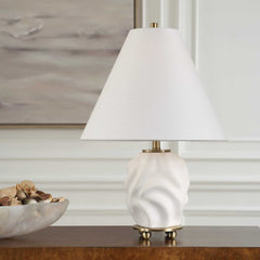 Bora White Accent Lamp - Ornate Home