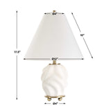 Bora White Accent Lamp - Ornate Home