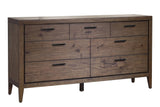 Boracay Seven Drawer Walnut Dresser in Wild Oats Brown - Ornate Home