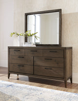 Boracay Seven Drawer Walnut Dresser in Wild Oats Brown - Ornate Home