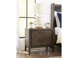 Boracay Two Drawer USB Charging Nightstand in Wild Oats Brown - Ornate Home