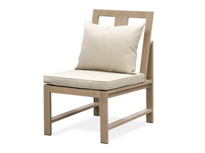 Bordeaux Natural/Beige Outdoor Armless Chair - Ornate Home