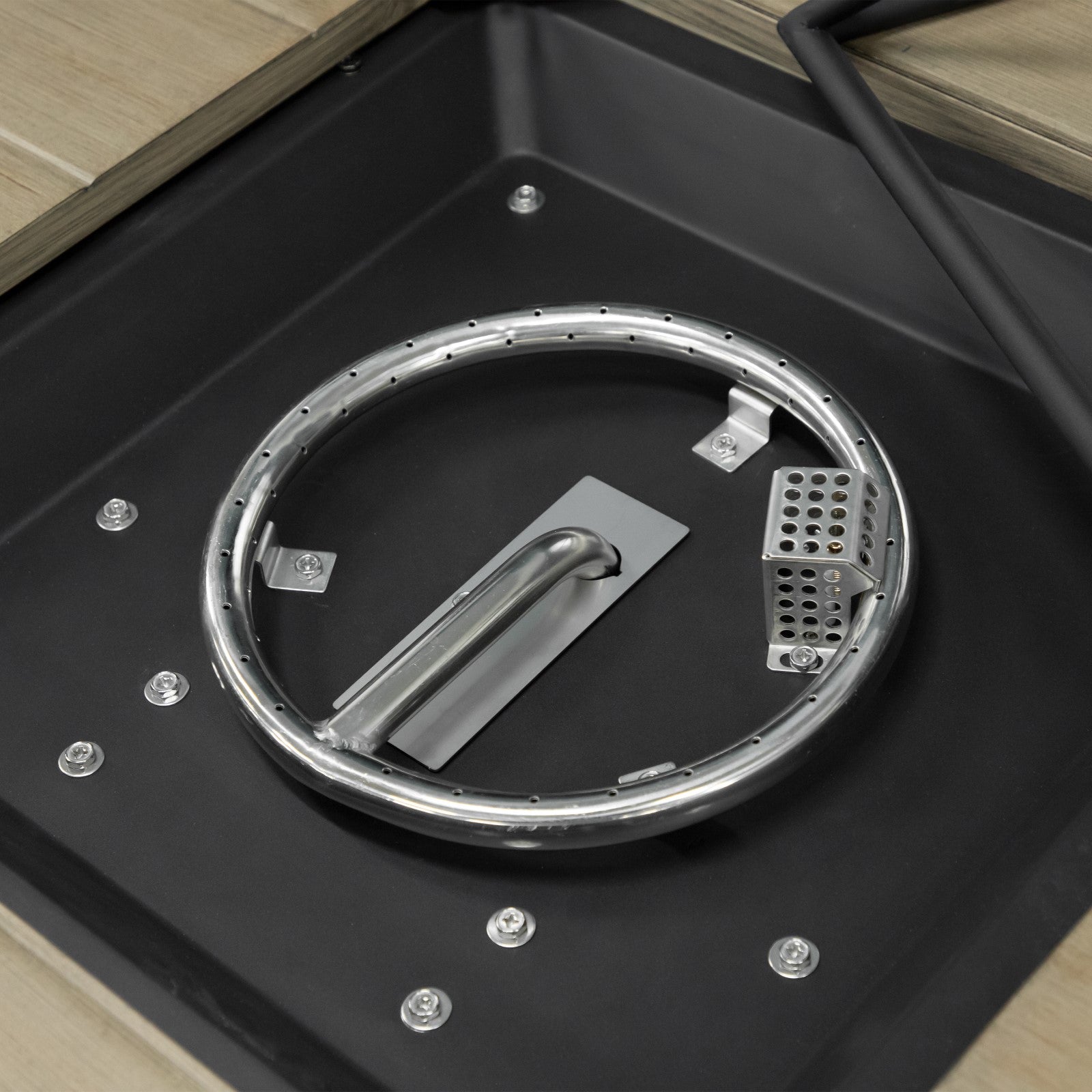 Bordeaux Natural/Light Gray/Beige 6 PieceOutdoor Dining Set - Ornate Home