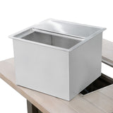 Bordeaux Natural/Light Gray/Beige 6 PieceOutdoor Dining Set - Ornate Home