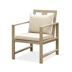 Bordeaux Natural/Light Gray/Beige 6 PieceOutdoor Dining Set - Ornate Home