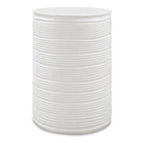Borderline White Drum Table - Ornate Home