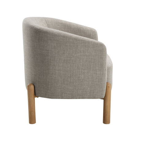 Borger Taupe Accent Chair - Ornate Home