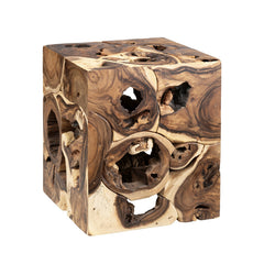 Borneo Brown Suar End Table - Ornate Home