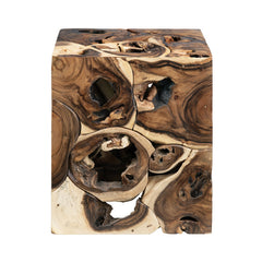 Borneo Brown Suar End Table - Ornate Home