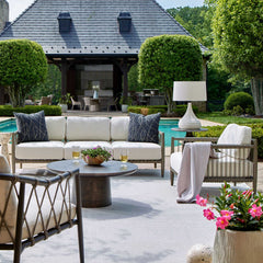 Borneo Oyster White Outdoor Sofa - Ornate Home