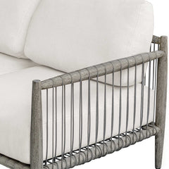 Borneo Oyster White Outdoor Sofa - Ornate Home