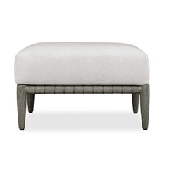 Borneo White Cushion Outdoor Ottoman - Ornate Home