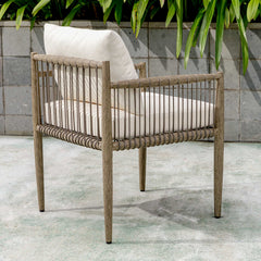 Borneo White Outdoor Dining Chair - Ornate Home