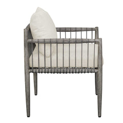 Borneo White Outdoor Dining Chair - Ornate Home