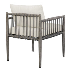 Borneo White Outdoor Dining Chair - Ornate Home