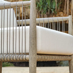 Borneo White Outdoor Lounge Chair - Ornate Home