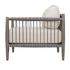Borneo White Outdoor Lounge Chair - Ornate Home