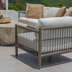 Borneo White Outdoor Lounge Chair - Ornate Home