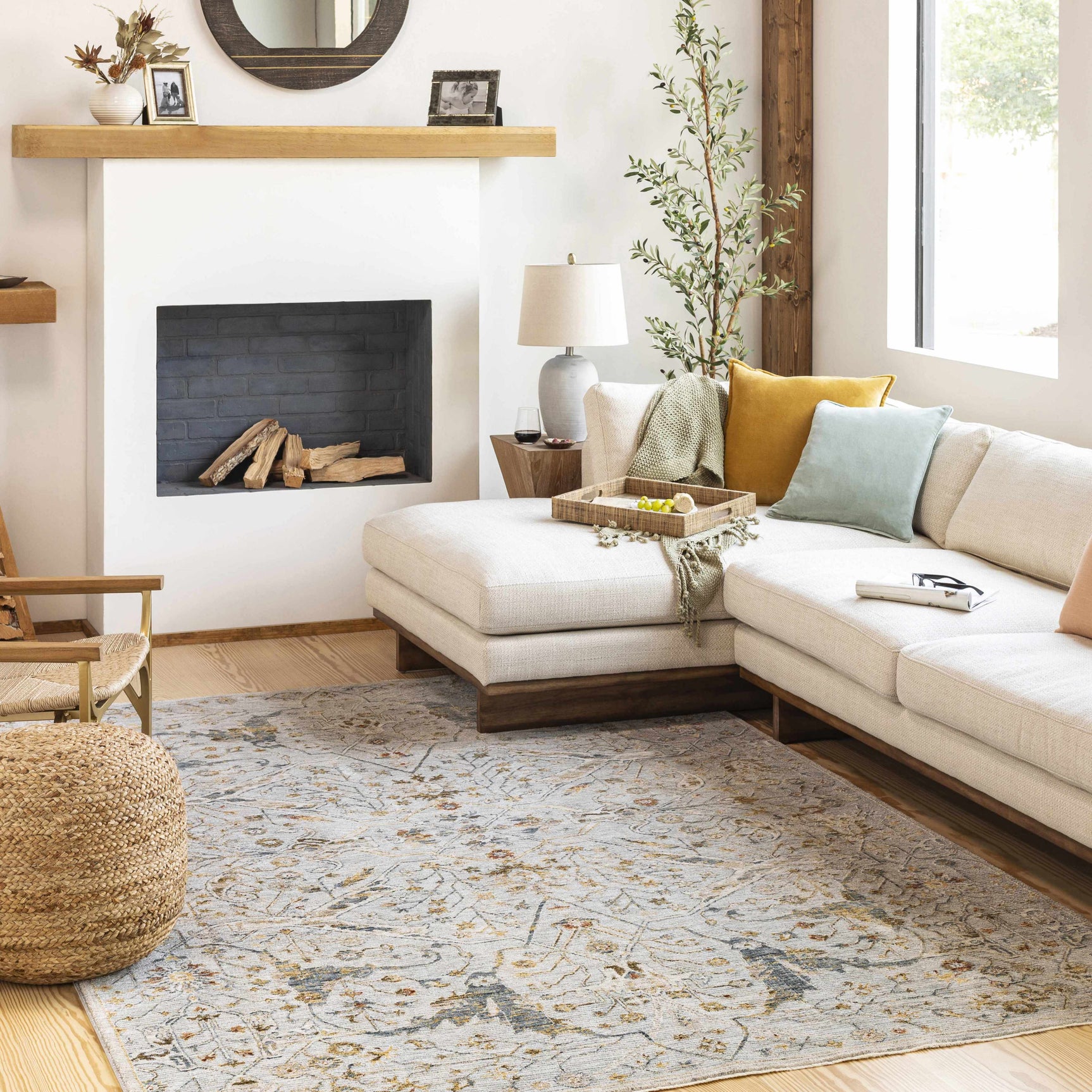 Bornova Luxe Oushak Rug - Ornate Home