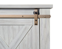 Borrego Antique White TV Stand, Antique White - Ornate Home