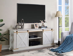 Borrego Antique White TV Stand, Antique White - Ornate Home