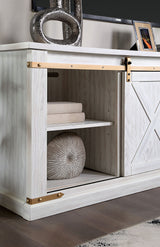 Borrego Antique White TV Stand, Antique White - Ornate Home