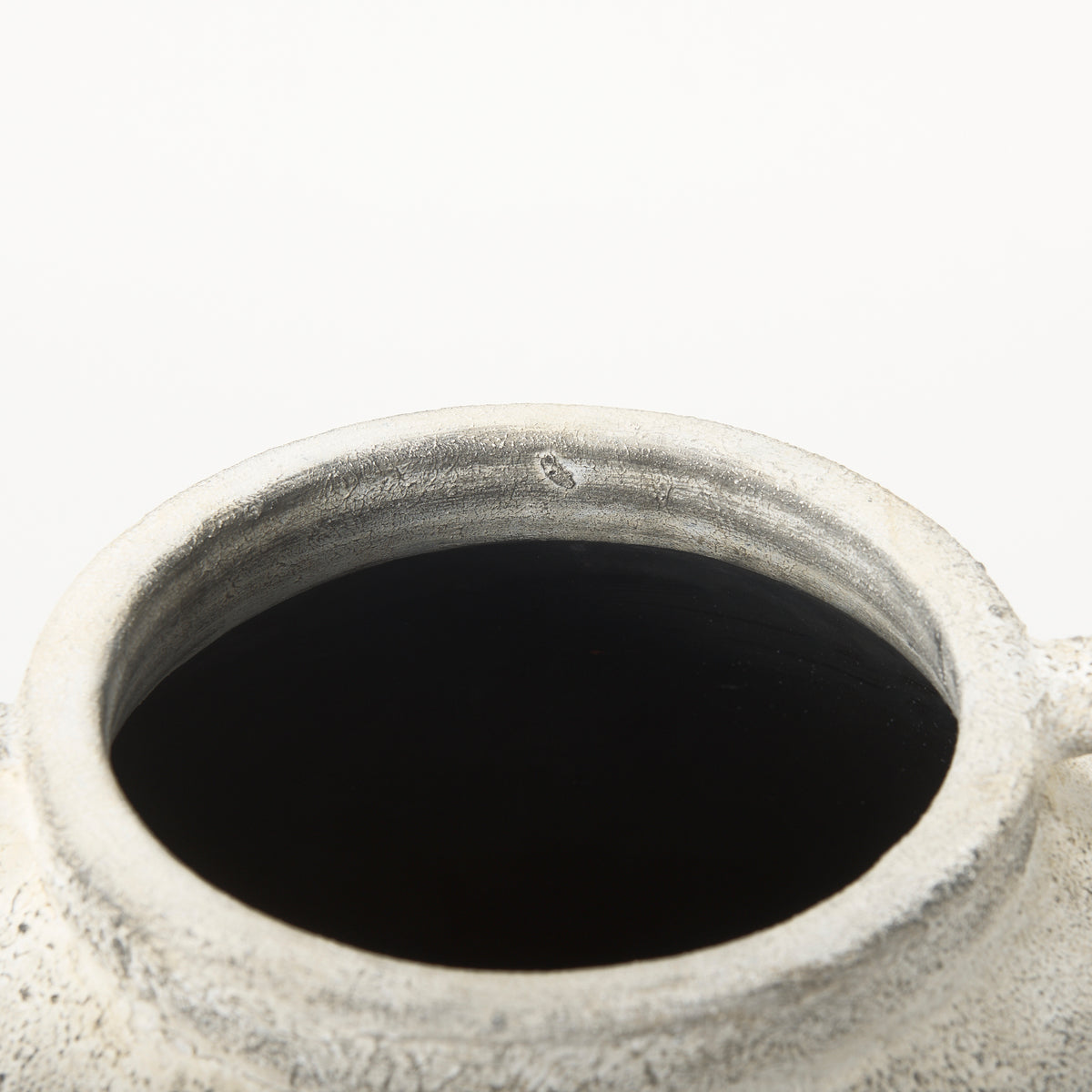 Boscia Black/White Stout Double Ear Floor Vase - Ornate Home
