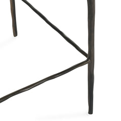 Bose Cocoa Brown Leather Counter Stool - Ornate Home