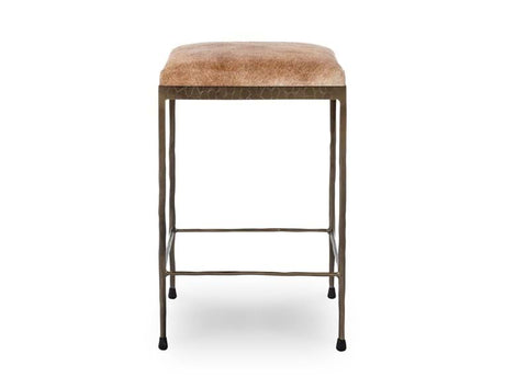 Bose Hide Brown Counter Stool - Ornate Home