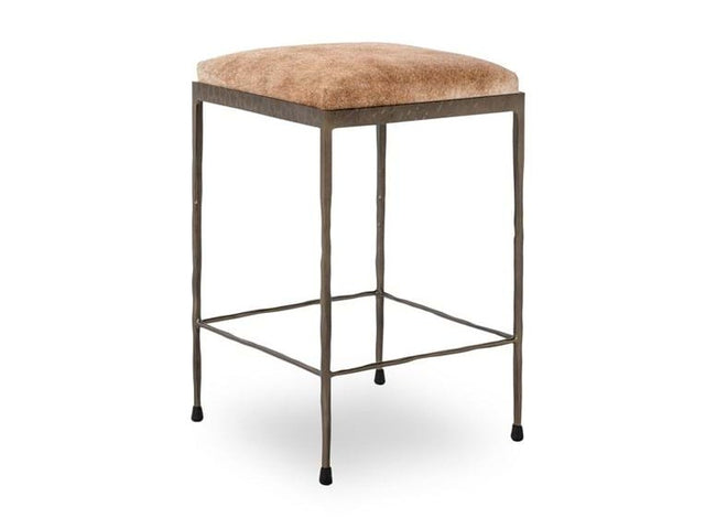 Bose Hide Brown Counter Stool (Set of 2) - Ornate Home