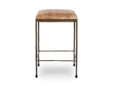 Bose Hide Brown Counter Stool (Set of 2) - Ornate Home