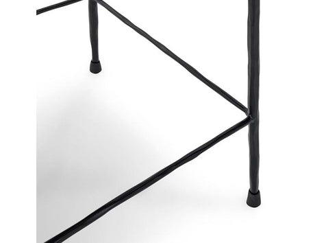 Bose Hide Gray/Black Counter Stool - Ornate Home