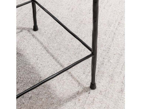 Bose Hide Gray/Black Counter Stool - Ornate Home