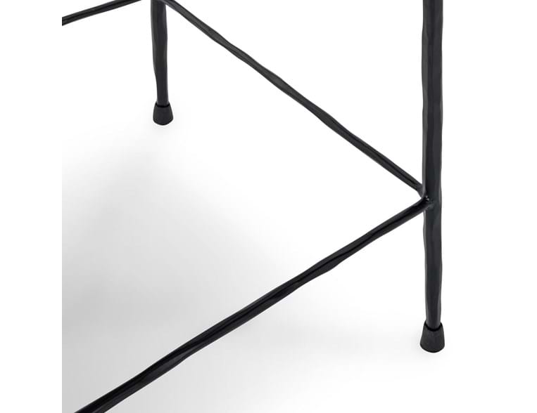 Bose Hide Gray/Black Counter Stool (Set of 2) - Ornate Home