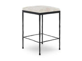 Bose Hide White/Black Counter Stool - Ornate Home