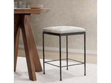 Bose Hide White/Black Counter Stool - Ornate Home