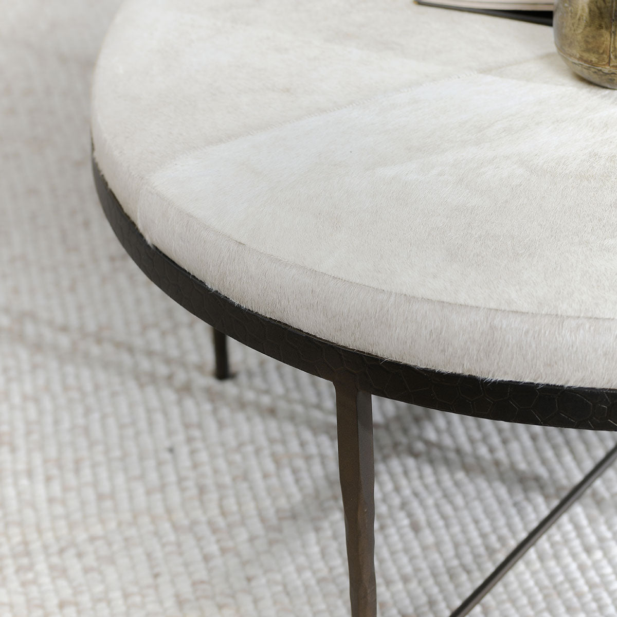 Bose Ivory Round Coffee Table - Ornate Home