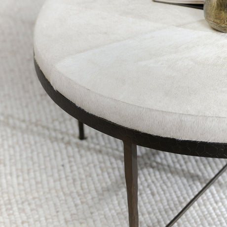 Bose Ivory Round Coffee Table - Ornate Home